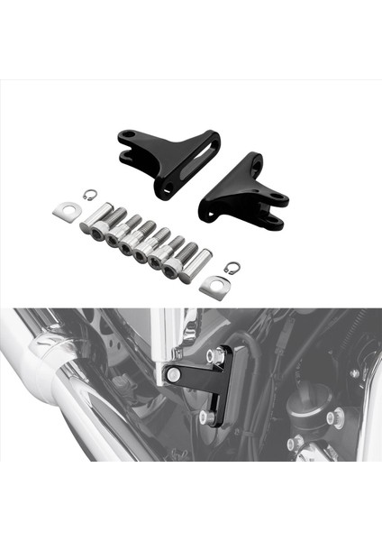 1paır Siyah Ayakkar Montaj Kiti Harley Electra Gde Classic Flhtc 93-Later Touring Arka Yolcu Mini Ayak Peg (Yurt Dışından) fiyatları