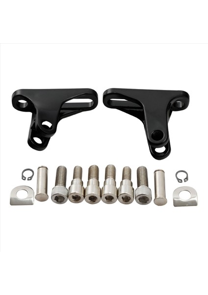 1paır Siyah Ayakkar Montaj Kiti Harley Electra Gde Classic Flhtc 93-Later Touring Arka Yolcu Mini Ayak Peg (Yurt Dışından) modelleri