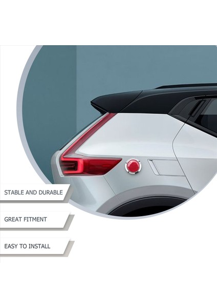 4 Adet Otomatik Araba Plastik Yuvarlak Yansıtıcı Reflektör Çıkartması Kırmızı (Yurt Dışından) modelleri