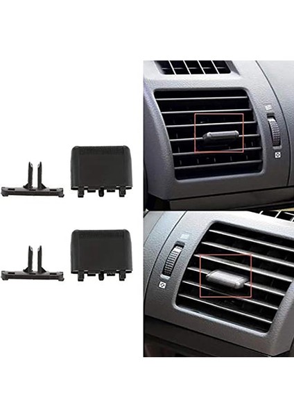 2pcs Araba Merkezi Dash A/c Hava Havalandırma Çıkışı Sekmesi Kps Toyota Prado LC150 2010-2017 (Yurt Dışından) modelleri
