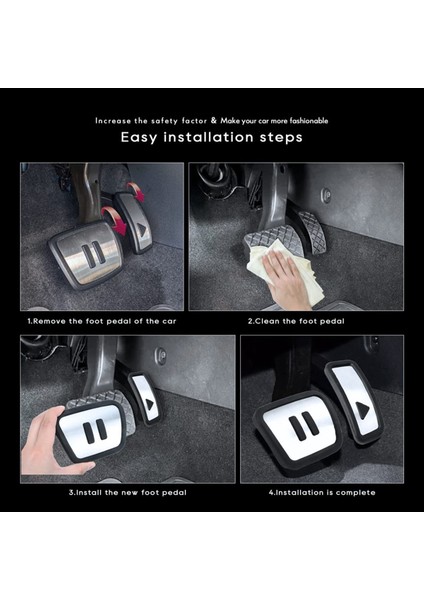 Vw Id 4 Id4 2021 2022 2023 Aksesuar Anti Sp Foot Pedal Kapağı (Yurt Dışından) fırsatları