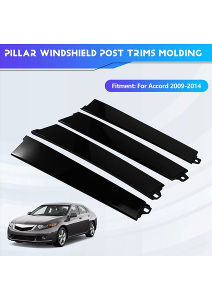 4pcs Ön+Arka Kapı Penceresi Dış Trim Paneller Honda Accord 09-14 72930-TP5-003ZA 72430TP5003ZA 72470-TP5-003ZA (Yurt Dışından) fırsatları