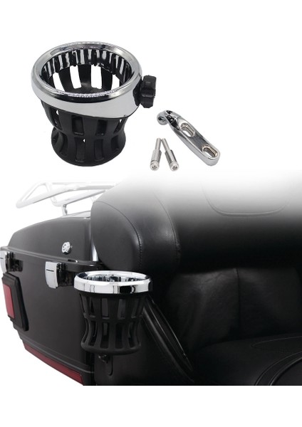 Softail Electra Gümüş Honda GL1800 Goldwing Için Motosiklet Girdolu Içecek Kupası Tutucu (Yurt Dışından) fiyatları