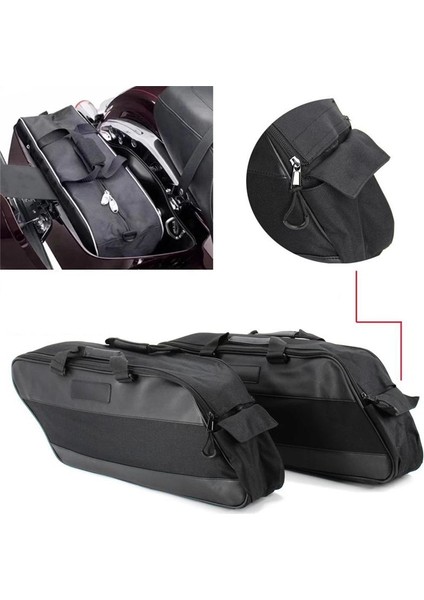Saddlebag Bagaj Astarları Tur Paketi Harley Touring Electra Street Gde Road King 1993-2020 Için Yumuşak Astar Çantaları (Yurt Dışından) indirimleri