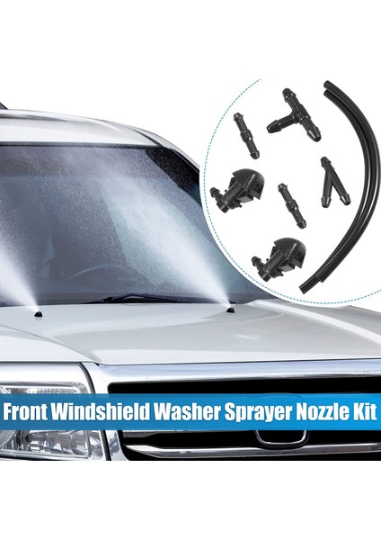 1 Set Ön Cam Yıkayıcı Nozulları Kiti 76810-SZA-A01ZA ve Honda Pilot Için Konektörlü Sıvı Hortum 2009-2012 2014 2015 (Yurt Dışından) fırsatları