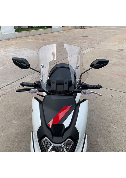 Motosiklet Atv Ekranı Şeffaf Için Evrensel Ayarlanabir Ön Cam Hava Akışı Deflektörü Flyscreen Ön Cam (Yurt Dışından) fırsatları