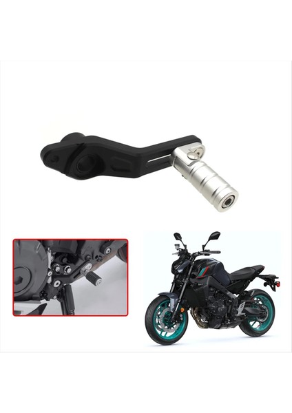 Motosiklet Aksesuarları Ayarlanabir Katlanır Diş Değiştirici Vites Değiştirme Pedal Kolu Yamaha Mt-09 MT09 2020-2024 Gümüş (Yurt Dışından) fiyatları