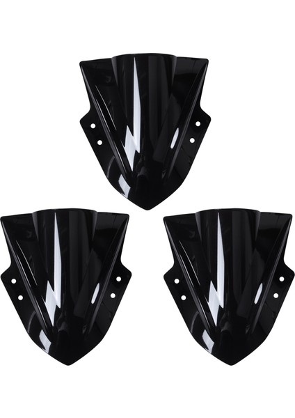 Kawasaki Ninja Için 3x Motosiklet Ön Cam Çift Kabarcık 300 EX300 2013-2017 Motosiklet Aksesuarları (Yurt Dışından)