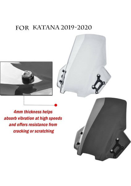 Suzuki Katana Için 1000 Gsx-S Gsxs 1000S Motosiklet Ön Cam Sönmesi Siyah (Yurt Dışından) modelleri
