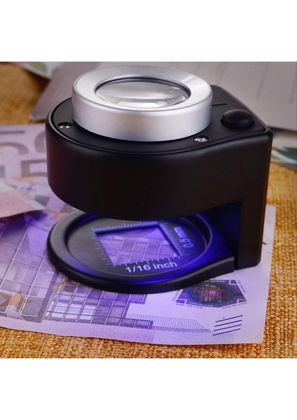 30X Loupe Büyüteç ve 60X Mini Mikroskob Masaüstü Taşınabilir Metal Büyüteç Katlama Ölçekli Dikiş Magnifleme Cam (Yurt Dışından) modelleri