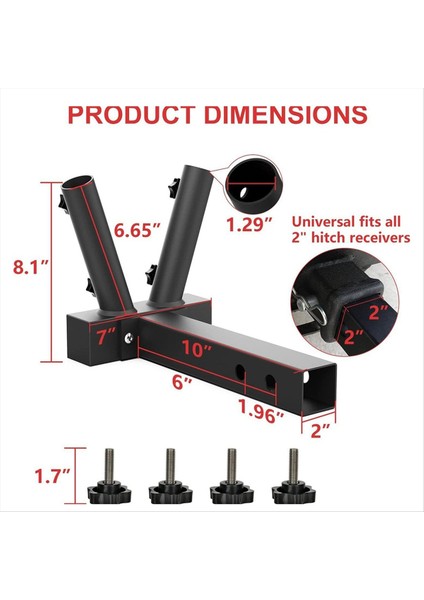 Hitch Flag Pole Tutucu Çift Bayrak Kutbu Montaj Kamyon Römork Alma Kampası Için Bayrak Pilesi Kampası Suv Arabalar (Yurt Dışından) indirimleri