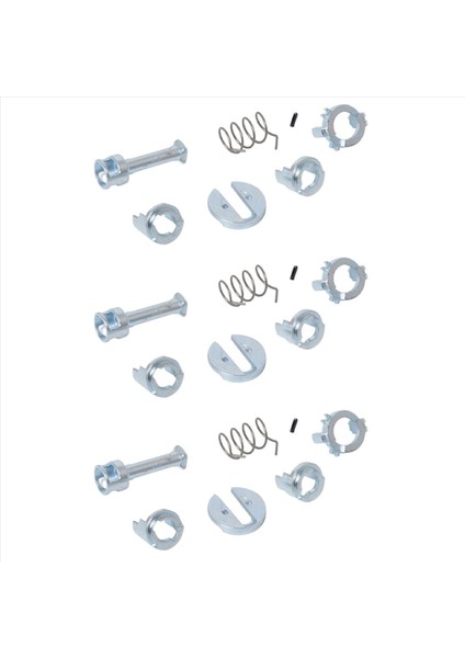 3x Araç Ön Sol ve Sağ Kapı Kit Sindir Onarım Kiti Değiştirme 51217035421 For-Bmw X3 E83 X5 E53 (Yurt Dışından)