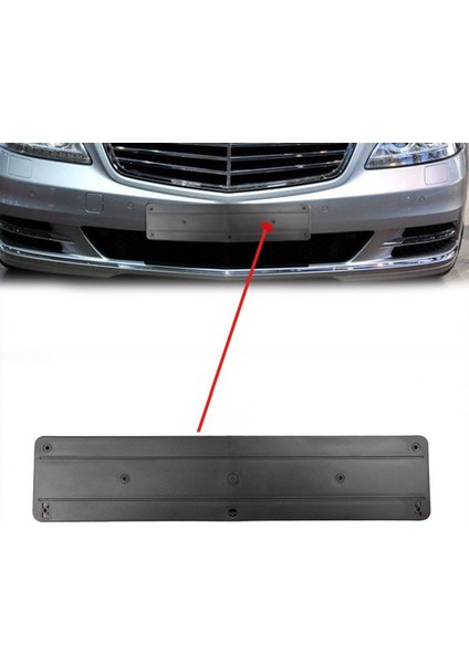 Araba Ön Tampon Plaka Plakası Braket Destek Montajı 2218850781 Mercedes Benz S-Serisi W221 S300 S350 S400 S500 S600 (Yurt Dışından) fırsatları
