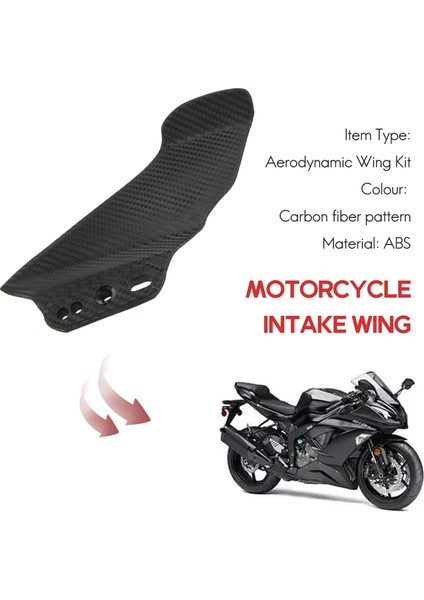 Motosiklet Fairing Ön Aerodinamik Kanatlar Kawasaki H2 Zx-6r Honda CBR650R Için Karbon Fiber Ön Cam Kaplama Kanadı (Yurt Dışından) indirimleri