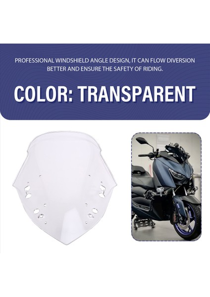 Motosiklet Ön Cam Kalkanı Sefler Koruma Koruma Yamaha Için Cam Koruyucusu X-Max 300 2017-2022 Şeffaf (Yurt Dışından) indirimleri
