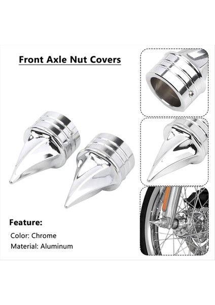 Harley Electra Street Gde Dyna Düşük Rider Için Krom Ön Akslı Kapak Kapakları (Yurt Dışından) indirimleri