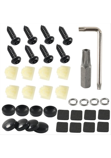 Plaka Vidalı Plaka Plakası Çerçeve Vida Snap Plaka Hırs Tepe Anti-Plaka Takma Tataran (Yurt Dışından)