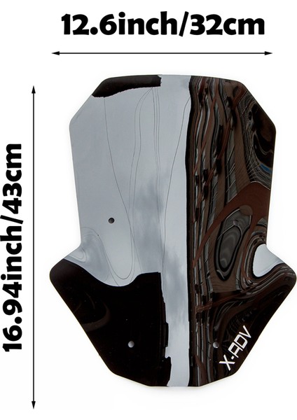 Siyah Motosiklet Ön Cam Honda X-ADV750 Xadv 750 2017-2020 X-Adv 750 2018 2019 Visor Deflektörü (Yurt Dışından) modelleri