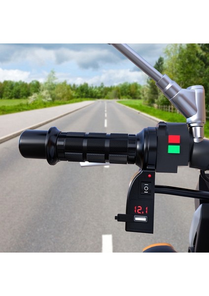 Isıtmalı Motosiklet Sapı Motosiklet Elektrik Isıtmalı Kol Ayarlanabir Gidon 12V Kırmızı Işık (Yurt Dışından) modelleri