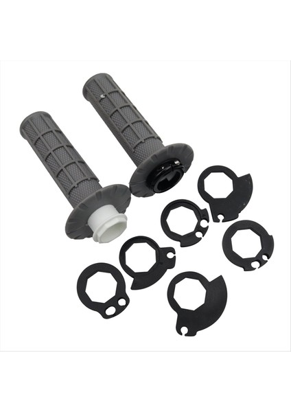 Kaymayan Kit Tutamaklar Snap-In Kameralı Evrensel Motosiklet Gidon Tutamakları Kir Çukur Bisikleti Handgrip Gri (Yurt Dışından)
