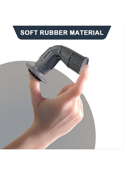Kaymayan Kit Tutamaklar Snap-In Kameralı Evrensel Motosiklet Gidon Tutamakları Kir Çukur Bisikleti Handgrip Gri (Yurt Dışından) indirimleri