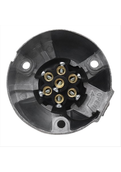 7 Pin Römork Fişi 12V Rv Soketleri Römork Sinyal Lambası Konektörleri Için Braket ile Tren Römork Aksesuarları (Yurt Dışından) indirimleri