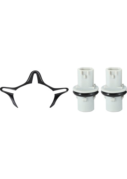 1pcs Araba Abs Iç Direksiyon Kapağı Kaplama Trim Çerçeve &amp 2pcs Dönüş Sinyal Lambası Çamurluk Lamba Soket Comp (T10) (Yurt Dışından)