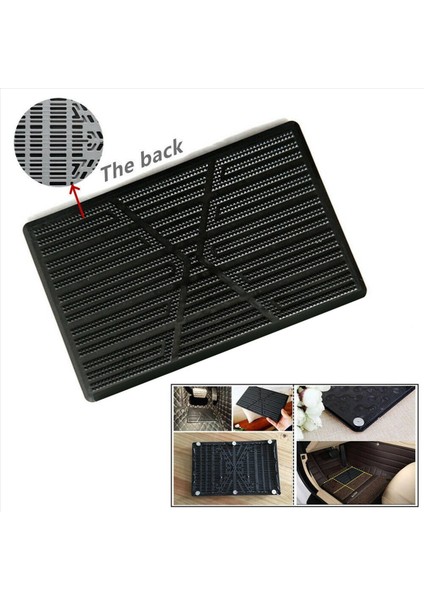 4x Evrensel Araç Zemin Mat Pad Topuk Ayak Halı Pedal Yaması Kapak Ön Anti -Skid Pedal Mat - 25X16CM (Yurt Dışından) fiyatları