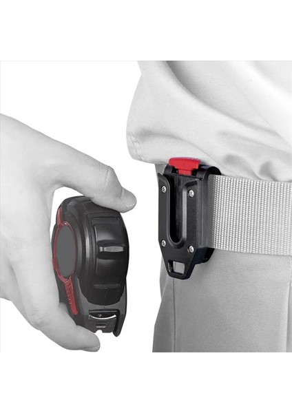 2x Bant Ölçütü Bant Otomatik Toka Ölçüsü Kalınlaştırılmış Kayış Klipsi Sabit Plastik Taşınabilir Alet Tutucu Klips (Yurt Dışından) fiyatları