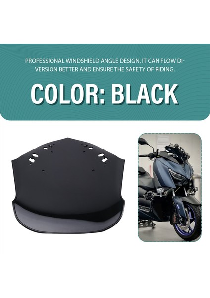 Motosiklet Ön Cam Kalkanı Koruyucu Koruma Koruma Yamaha Için Cam Koruyucusu X-Max 300 2017-2022 Siyah (Yurt Dışından) indirimleri