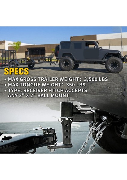 1set 2 Inç Arka Çekme Römork Tabanı Jeep Wrangler Için Kapak W/jlu 2018-2023 Motor Çekme Çekme Yardımı (Yurt Dışından) indirimleri