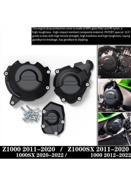 Motosiklet Motor Kapağı Yan Koruyucu Koruma Koruyucusu Kawasaki Z1000 Sx Versys Nınja 1000SX 2011-2022 A (Yurt Dışından) fiyatları