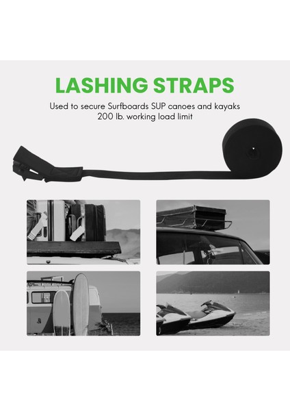 2pcs 3mx2 5cm Kırma Sörf Tahtası Kayak Çatı Rafı Kam Tokası Kravat Aşağı Tapa Araç Otobüs Üst Bisiklet Bisiklet Raf Kemer (Yurt Dışından) fırsatları