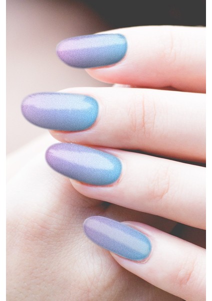 Mavi Ombre Tırnak Dövmesi modelleri