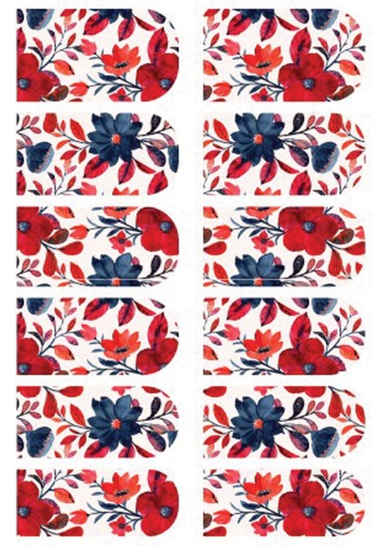 Kırmızı Çiçek Tırnak Dövmesi fırsatları