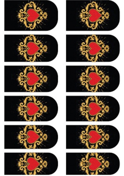 Kırmızı Kalp Tırnak Dövmesi fırsatları