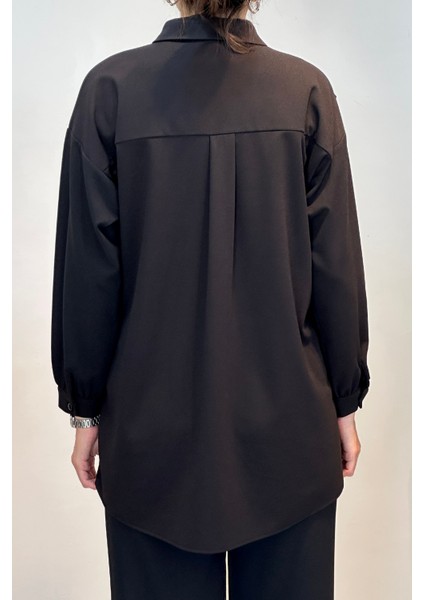 Deri Nakış Detay Tunik 19320 Siyah fırsatları