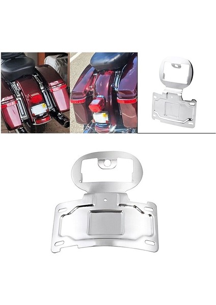 Harley Road Gde Mited Için Chrome Motosiklet Plakası Yeni (Yurt Dışından)