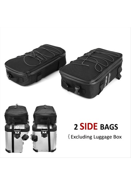 2pcs Motosiklet Alüminyum Kasa Sol ve Sağ Bagaj Torbası Arka Koltuk Kuyruk Kutusu Çanta Bmw Için R1200GS R1250GS F650GS F700GS F750GS (Yurt Dışından) modelleri