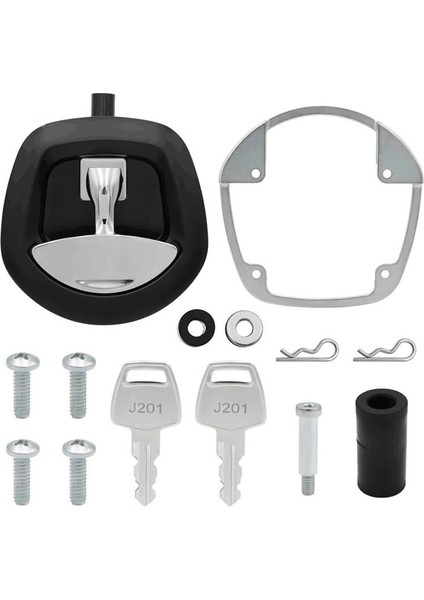 T Tipi Balık Kuyruğu Kit Off-Road Römork Mekanik Kapı Kidi Hırsızlık Önleyici Rv Rv Raket Giriş Kapısı Kit Siyah (Yurt Dışından) indirimleri