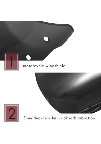 4x Motosiklet Far Kaplama Ön Cam Ön Cam Triumph Bonneville 2001-2017 T100 2003-2017 (Duman) (Yurt Dışından) modelleri