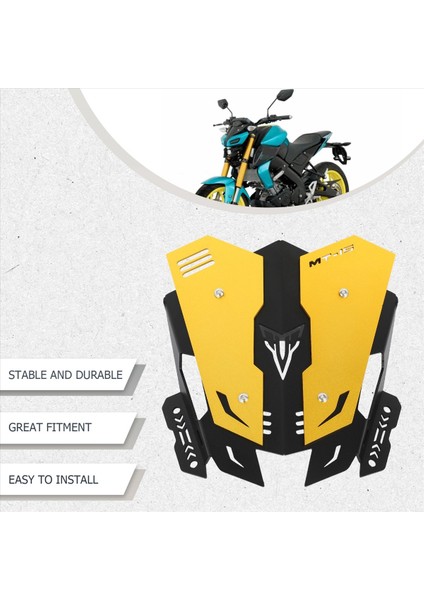 Yamaha MT15 mt 15 2018-2020 Motosiklet Ön Cam Cam Kiti Deflektör Aksesuarları Altın (Yurt Dışından) modelleri