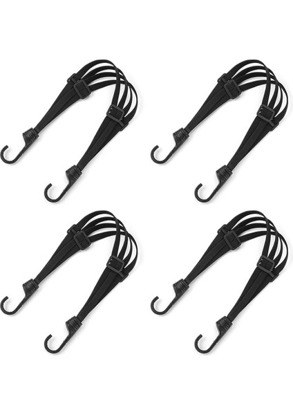 4 Pcs Motosiklet Kask Fixing Rope Hook 60CM Bagaj Sabit Halat Evrensel Motosiklet Arka Koltuk Kravat Bungee Cord (Yurt Dışından)