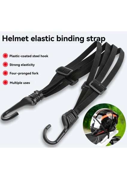 4 Pcs Motosiklet Kask Fixing Rope Hook 60CM Bagaj Sabit Halat Evrensel Motosiklet Arka Koltuk Kravat Bungee Cord (Yurt Dışından) indirimleri