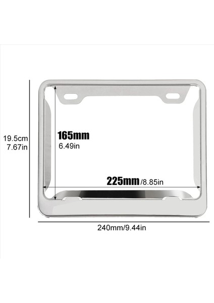 Ispanya Moto Universal Için 2x Motosiklet Plaka Çerçeve Numarası Kapak Koruması (Yurt Dışından) indirimleri