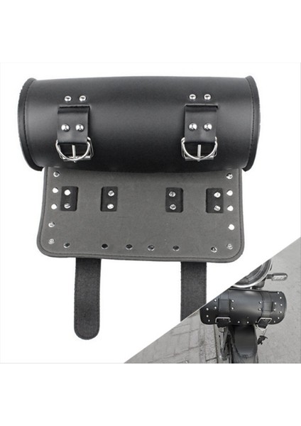 Evrensel Motosiklet Pu Araç Çantası Ön Çatal Tolbar Saddlebag Rulo Rulo Yarış Kuyruk Taylası Namlu Depolama (Yurt Dışından) fiyatları