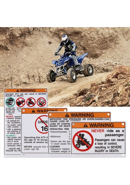 Yamaha Uyarı Çıkartmaları Için Çıkartmalar Etiketler Alüminyum Yedek Raptor Blaster Banshee (Yurt Dışından) indirimleri