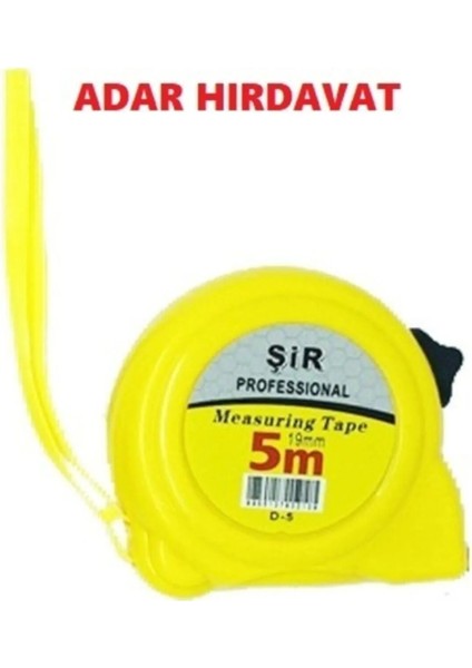 Şerit Metre Sarı Siyah Profesyonel 3X19MM ROYALEKS-ÖZŞ-8879