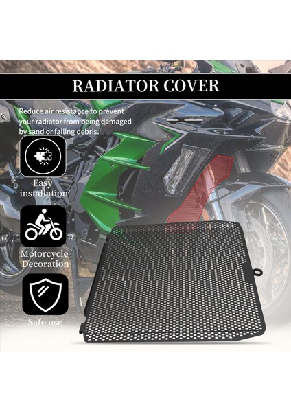 Kawasaki Zh2 Z H2 H2SX Nınja H2 R H2R Sx Se Için Motosiklet Radyatör Koruma Motoru Soğutucu Grille Kapak Koruması (Yurt Dışından) indirimleri