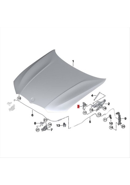 1paır Araba Ön Bonnet Menteşe Sensörü 51237458195 51237458196 Bmw 3 Serisi G20 G28 2018-2022 Aktif Bonnet Aktüatörü (Yurt Dışından) fırsatları